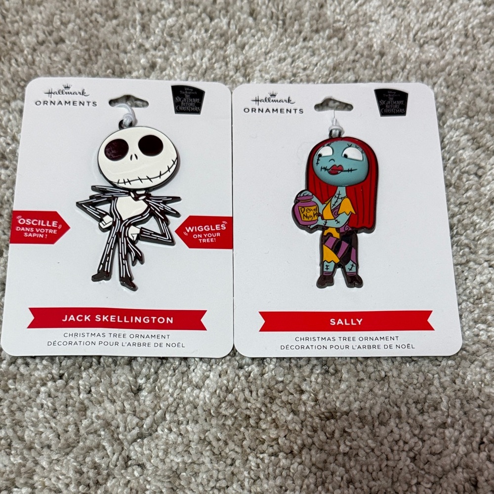 Hallmark Jack and Sally Ornaments